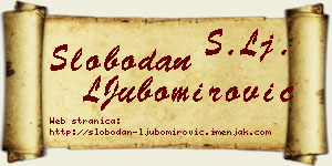Slobodan LJubomirović vizit kartica